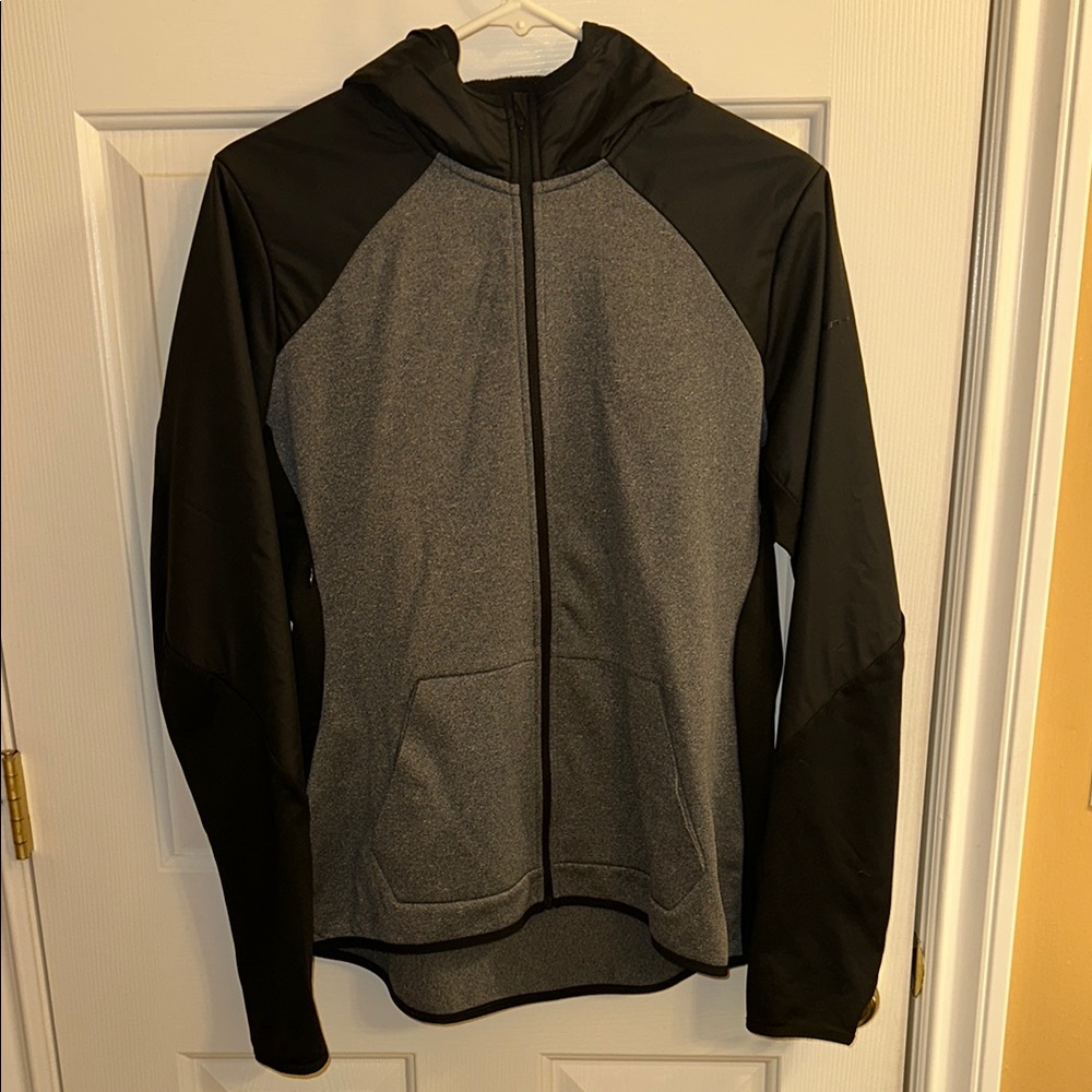 Nike Black and Gray Hooded Jacket